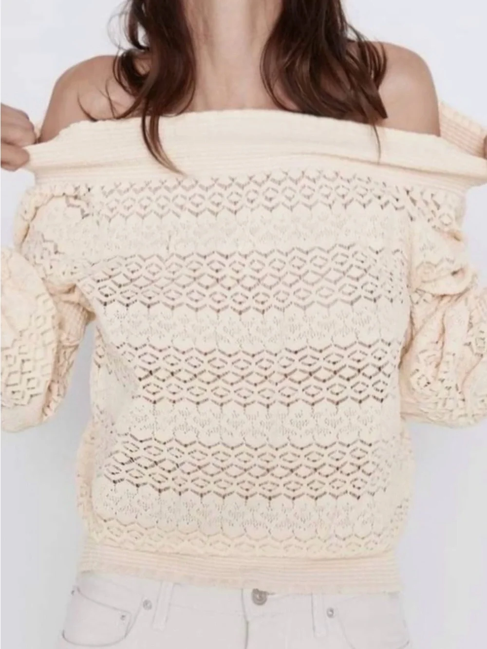 Zara Romantic Off Shoulder Top